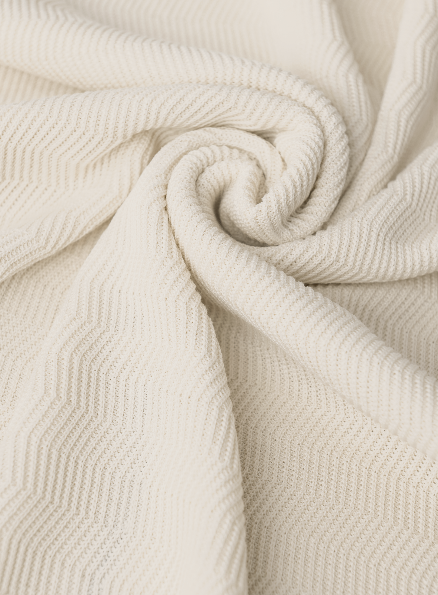 Polo van zijde en katoen | Wit