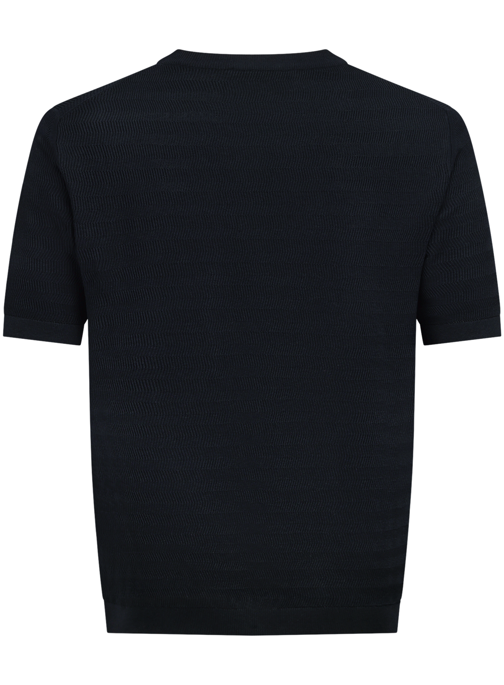 T-shirt van zijde en katoen | BLUE NAVY