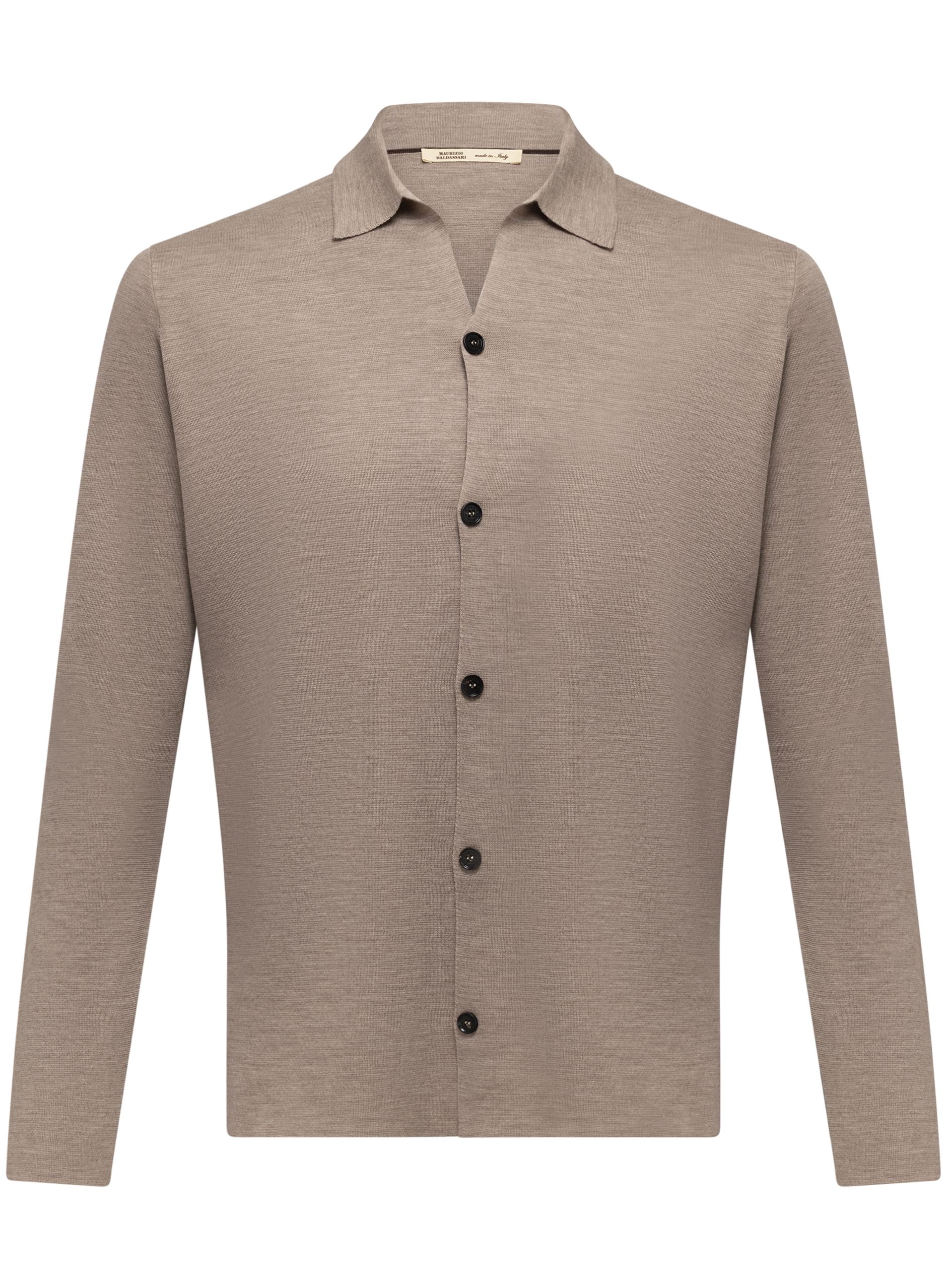 Overshirt van scheerwol | FULL_WIDTH | TAUPE