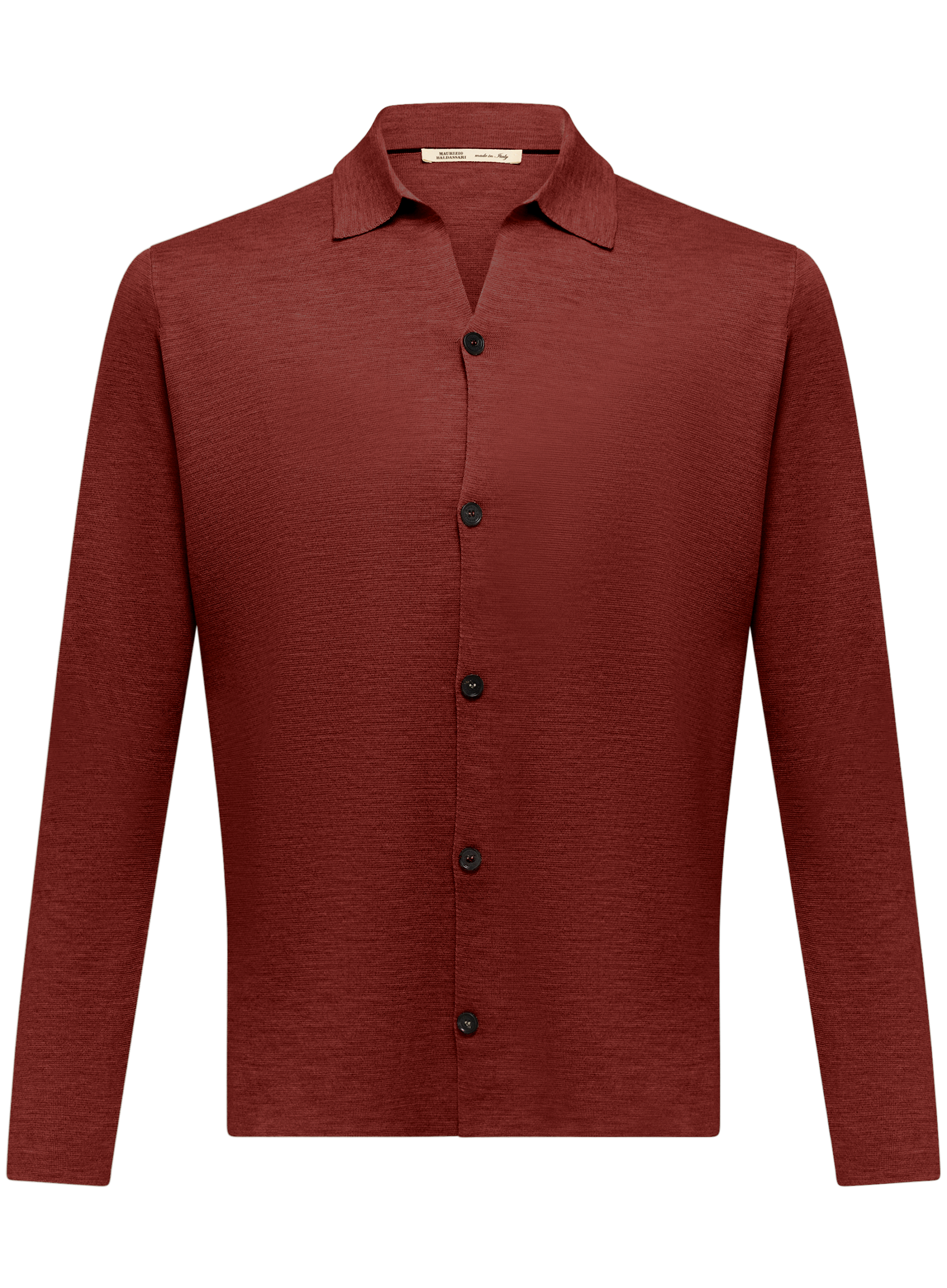 Overshirt van scheerwol | FULL_WIDTH | Roest