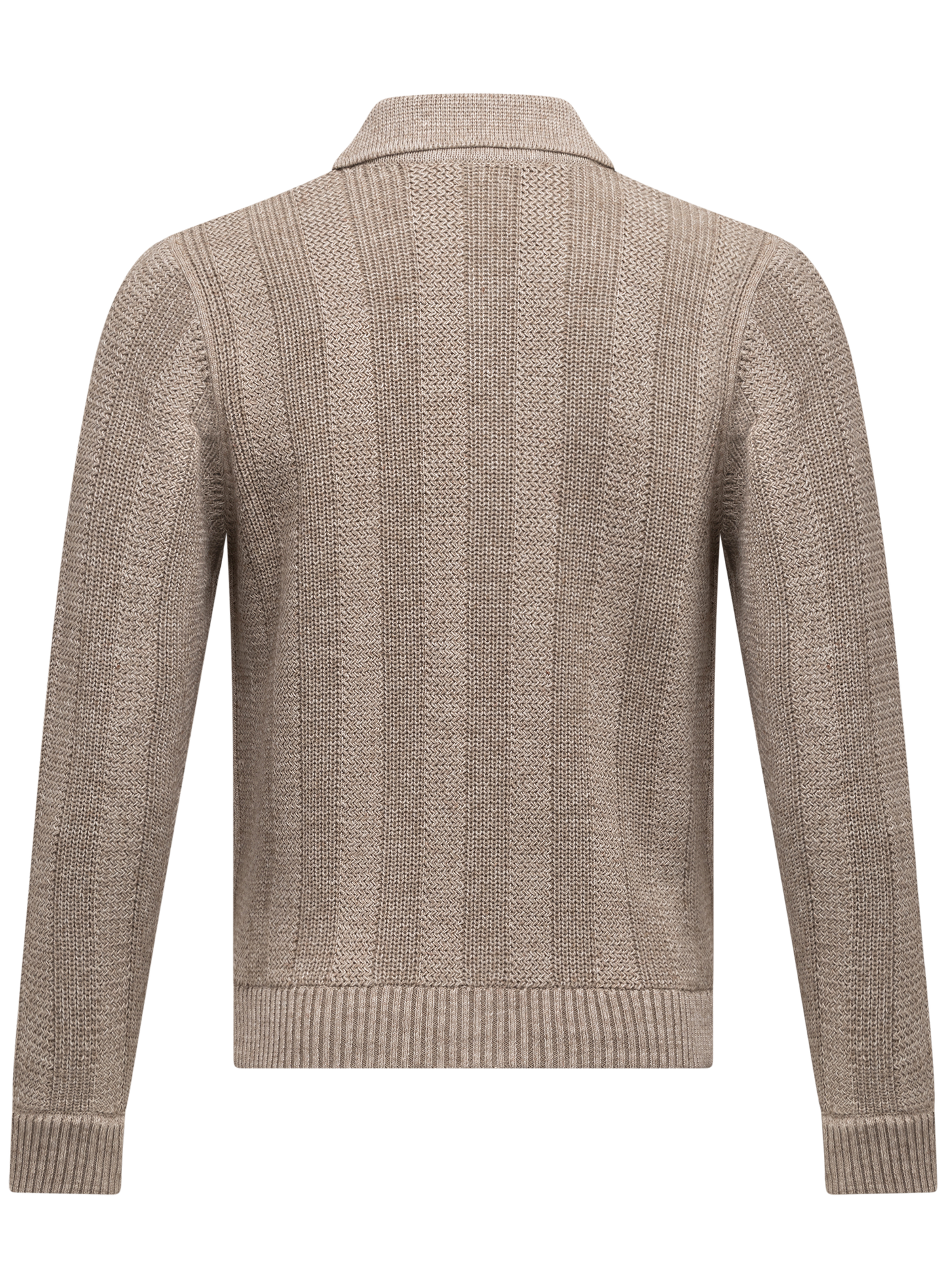 Gebreid vest | TAUPE