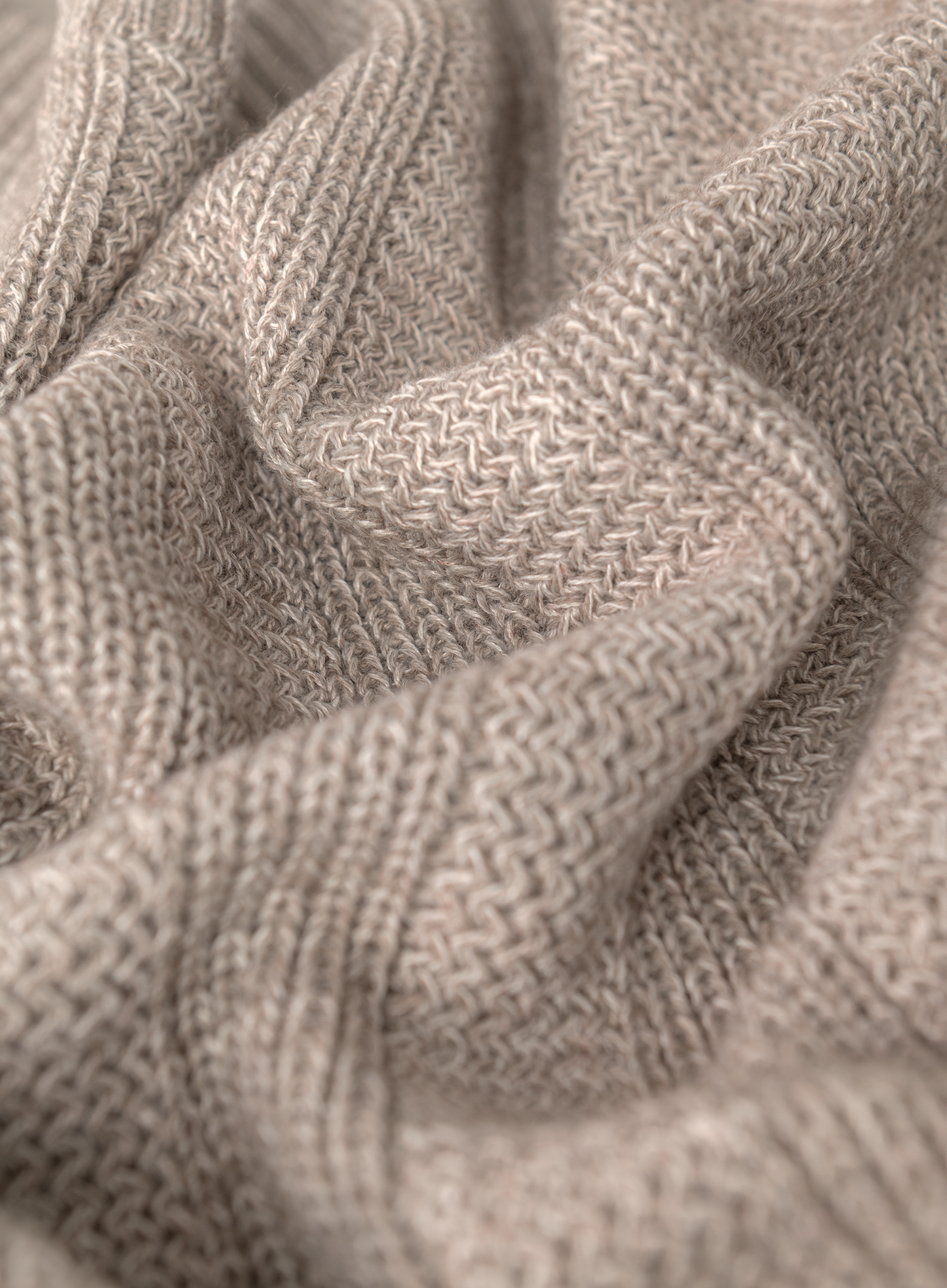 Gebreid vest | TAUPE