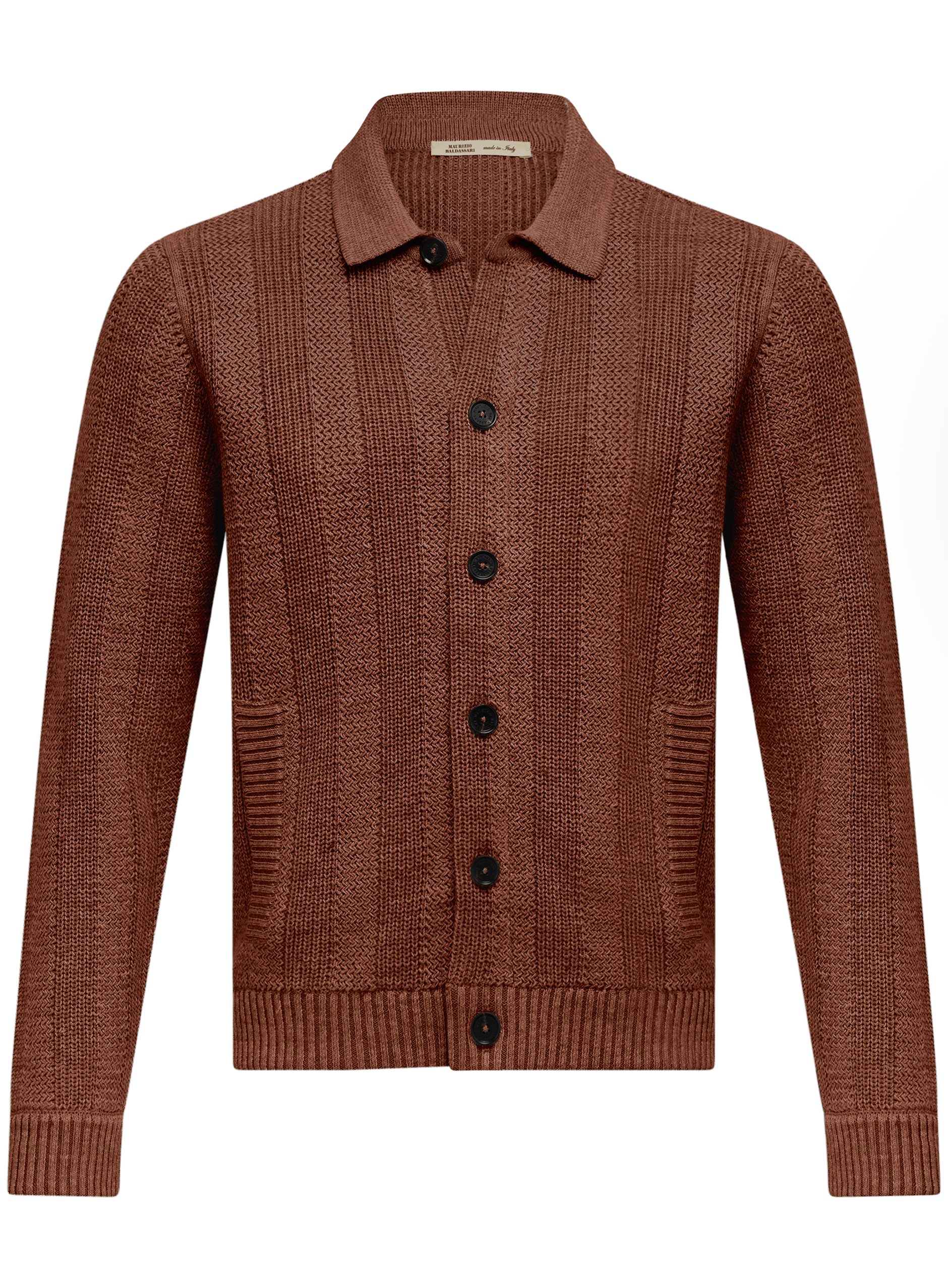 Gebreid vest | Roest