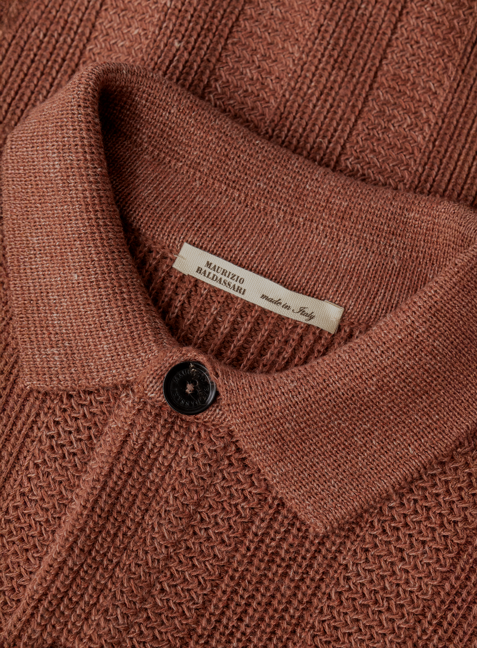 Gebreid vest | Roest