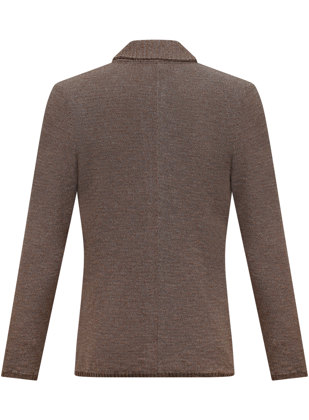 Knitted jasje van katoen | Bruin