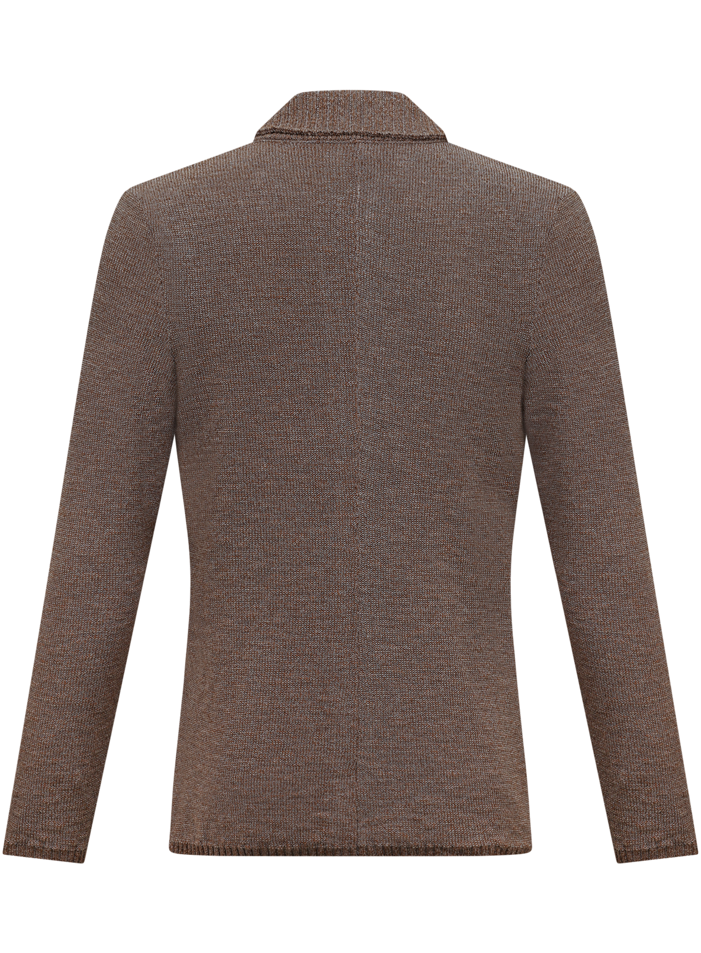 Knitted jasje van katoen | Bruin