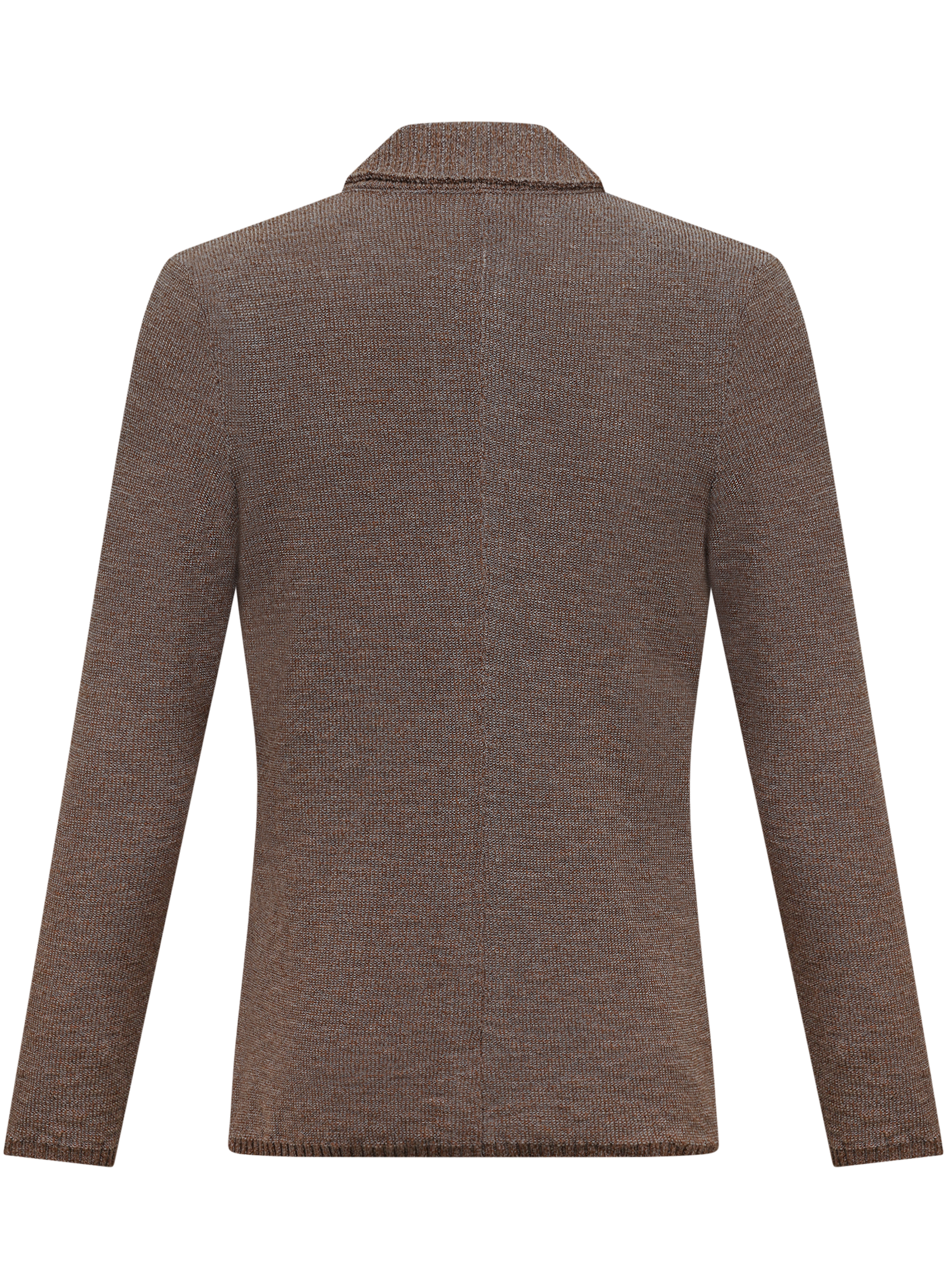 Knitted jasje van katoen | Bruin