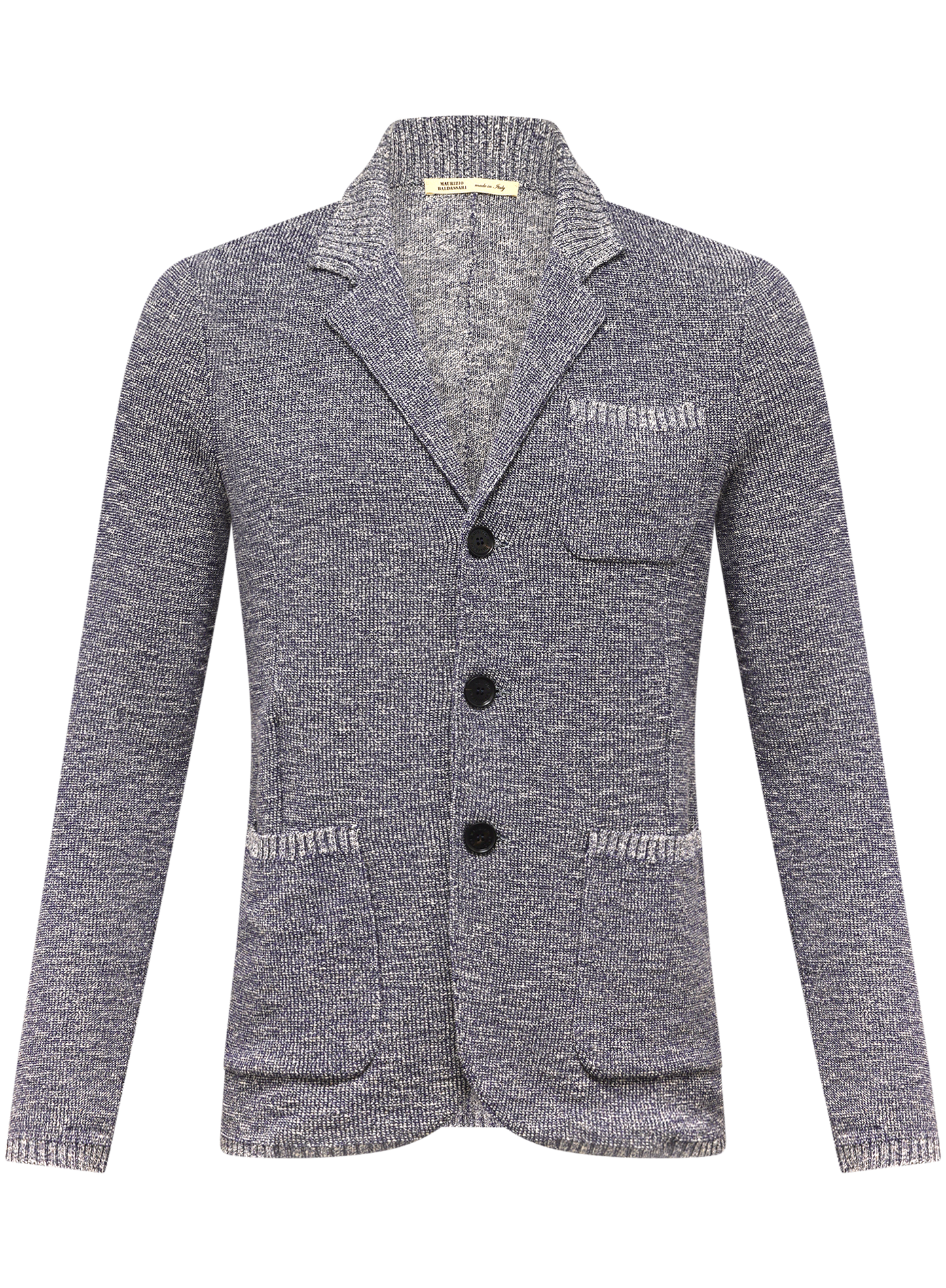 Knitted jasje van katoen | BLUE NAVY