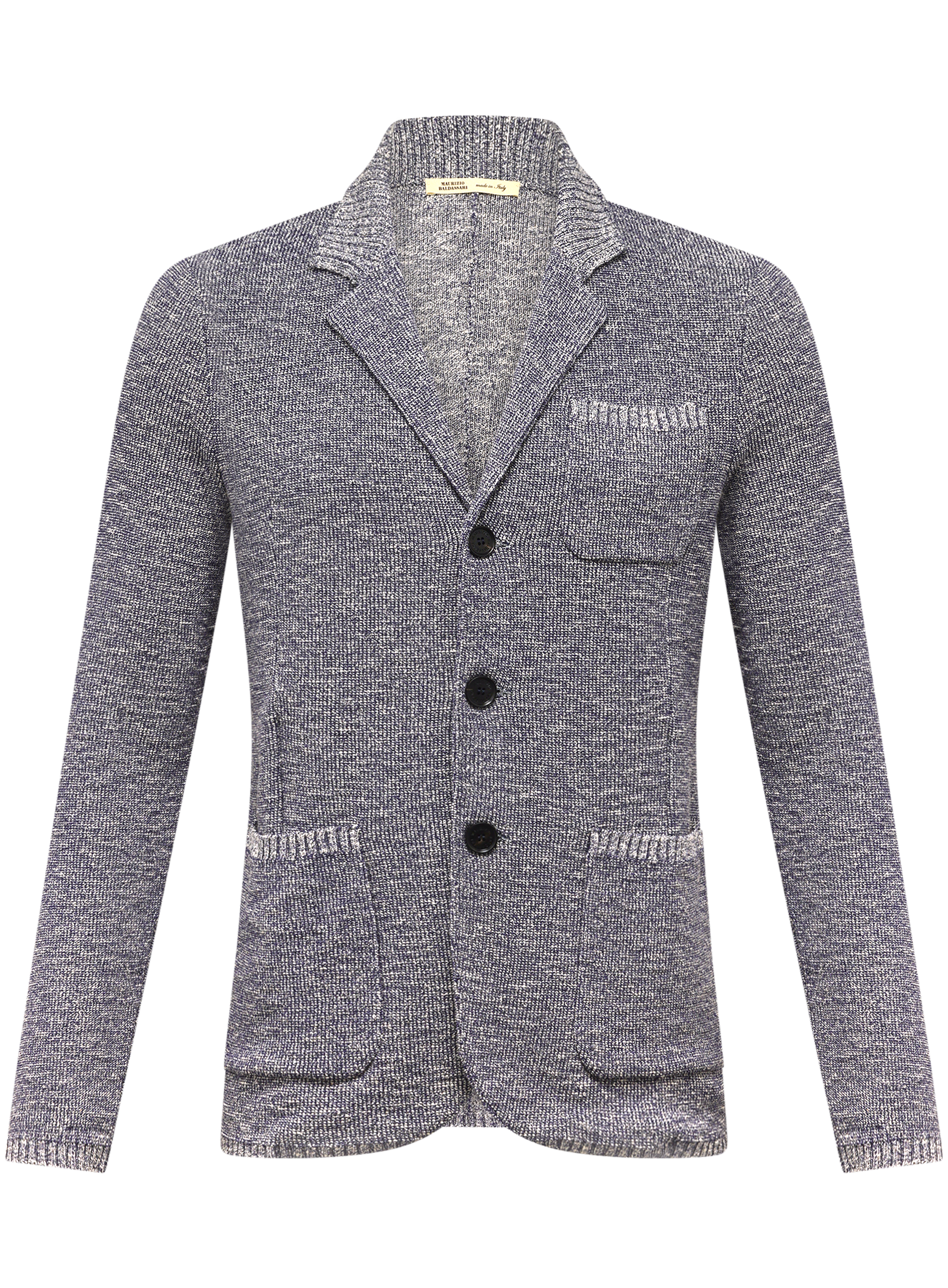 Knitted jasje van katoen | BLUE NAVY