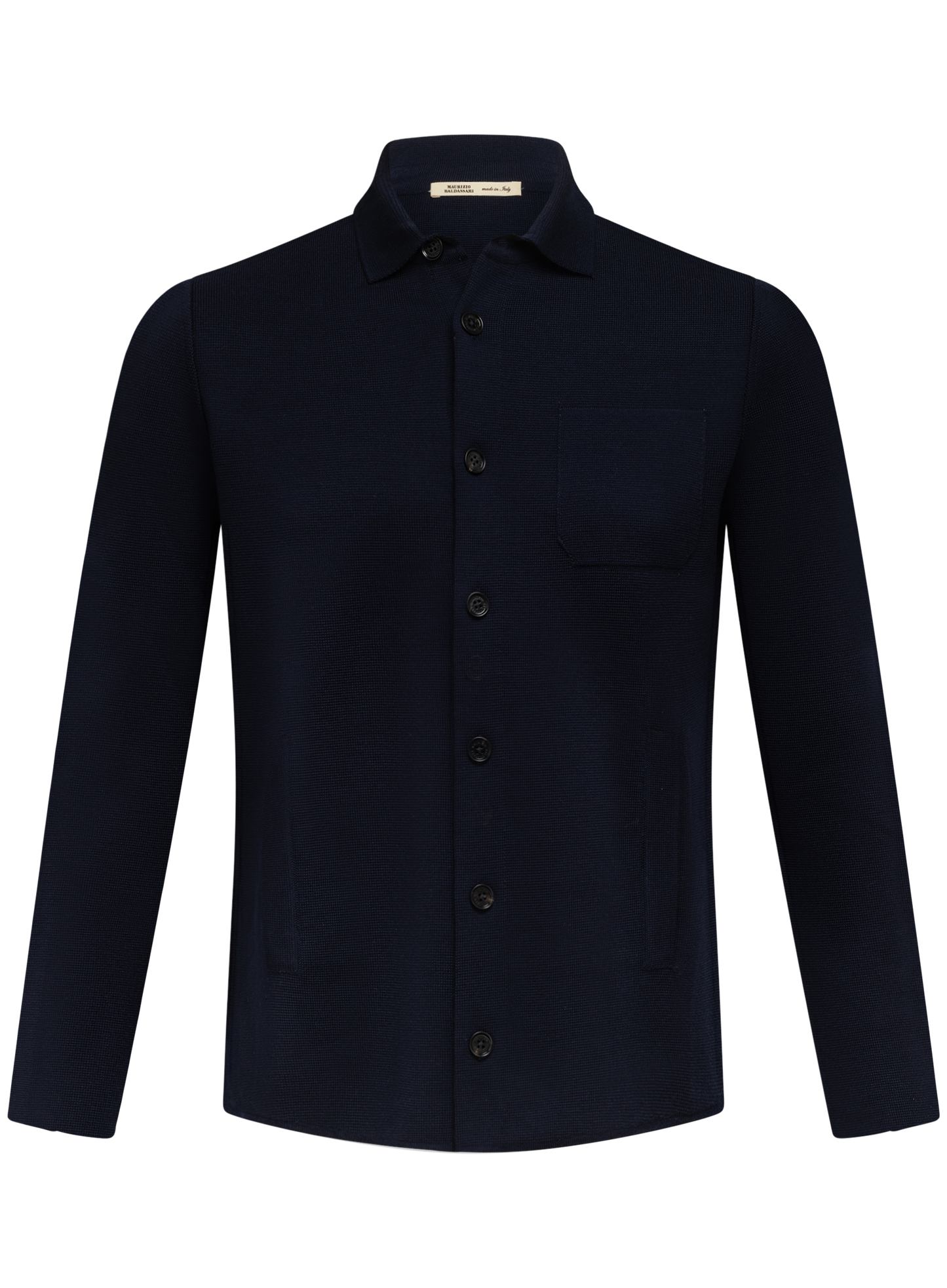 Overshirt van scheerwol | BLUE NAVY