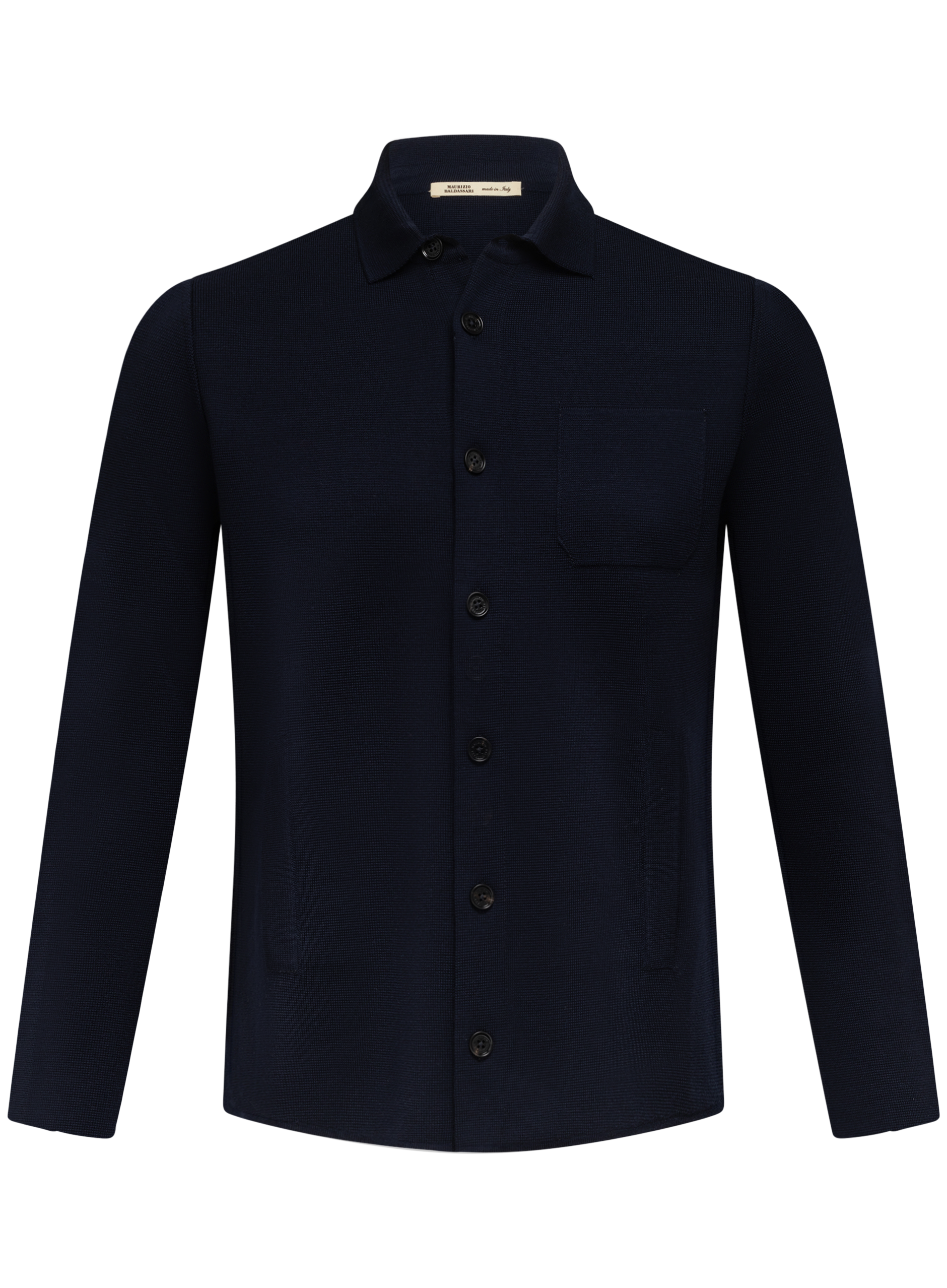 Overshirt van scheerwol | BLUE NAVY
