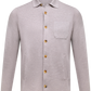 Overshirt van scheerwol | TAUPE