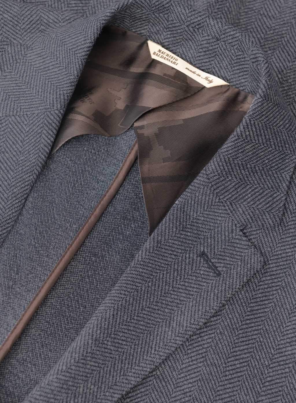 Colbert van linnen, zijde en katoen | FULL_WIDTH | BLUE NAVY