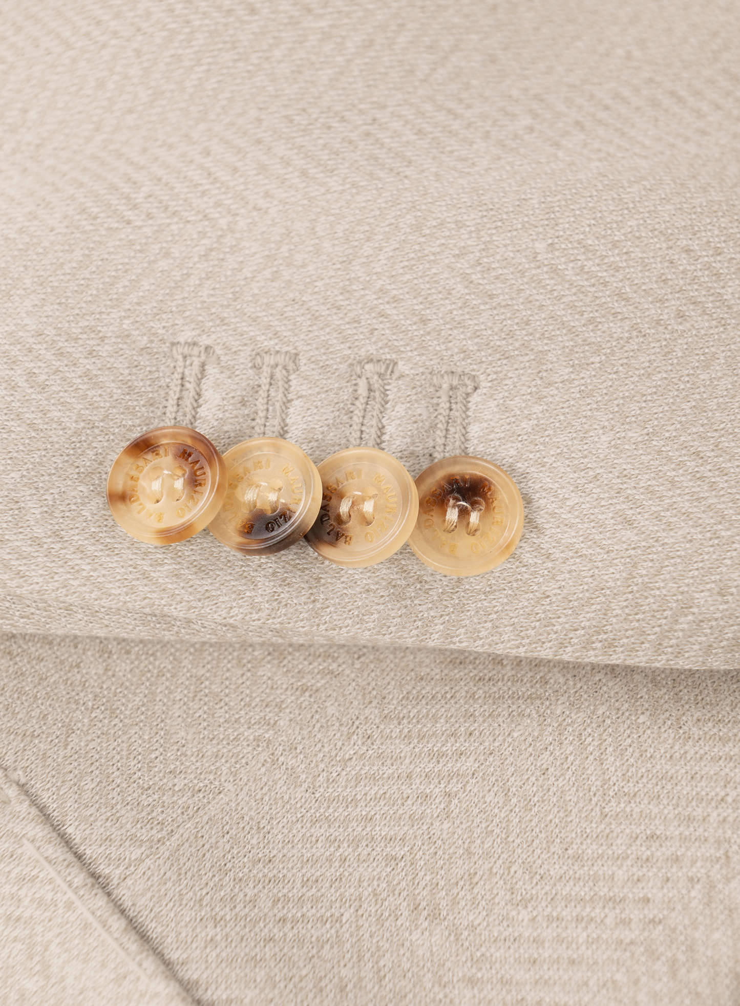 Jasje van linnen, zijde en katoen | Beige