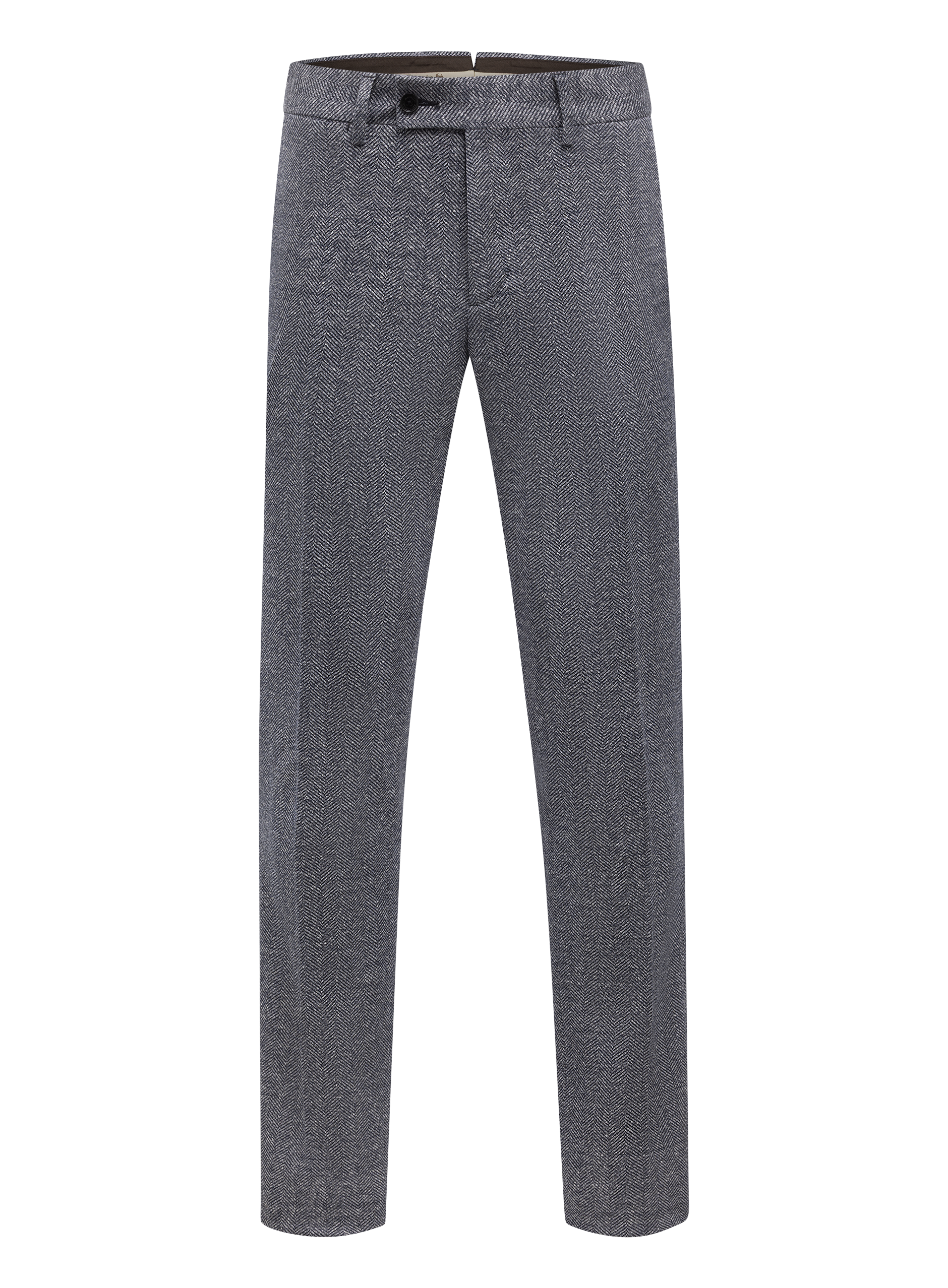 Broek van linnen, zijde en katoen | BLUE NAVY