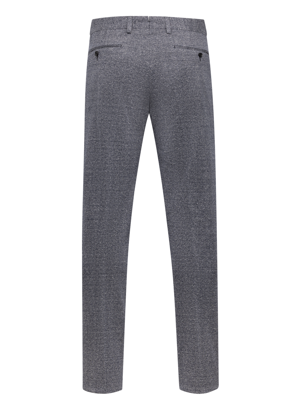 Broek van linnen, zijde en katoen | BLUE NAVY
