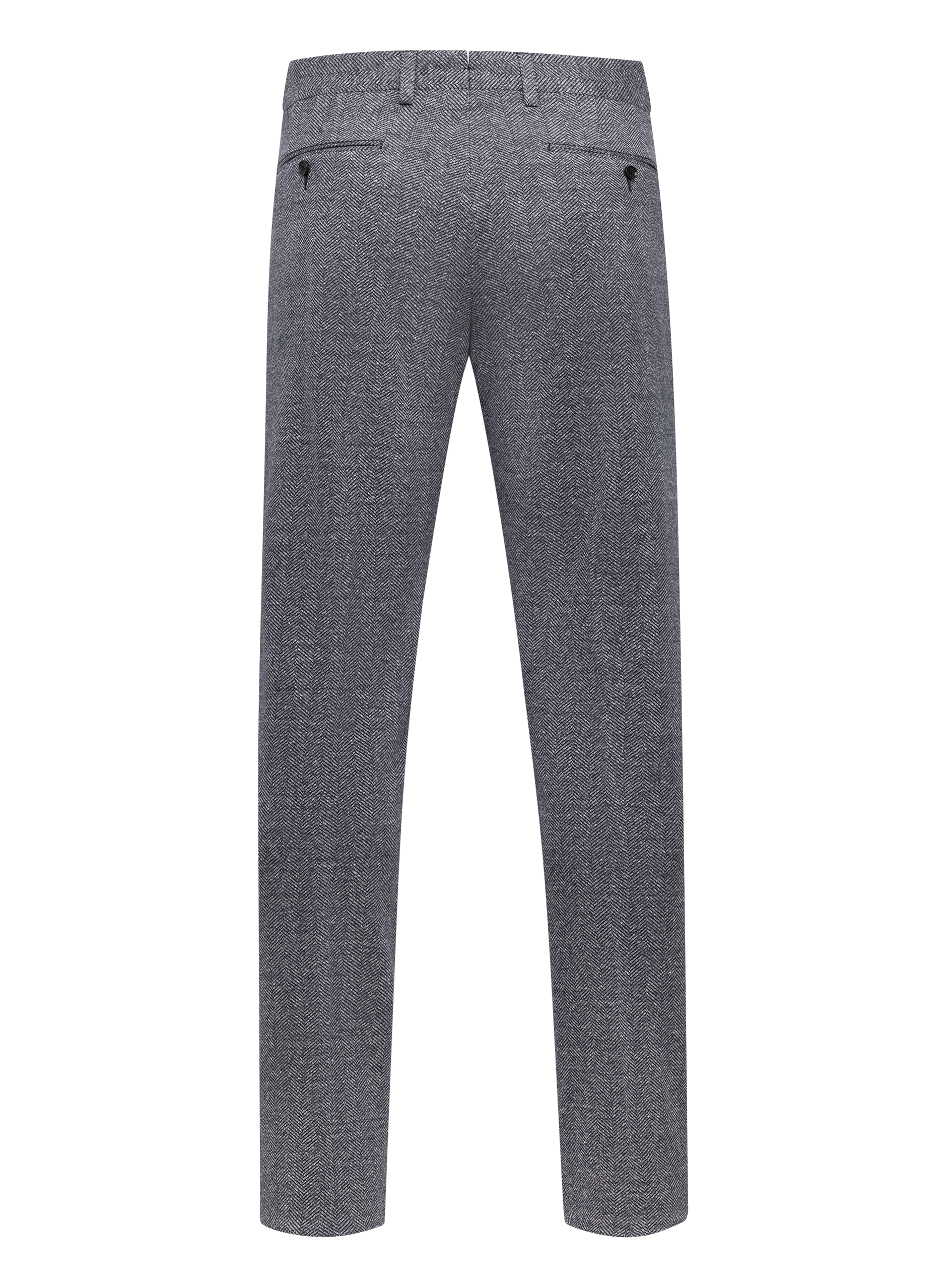 Broek van linnen, zijde en katoen | BLUE NAVY