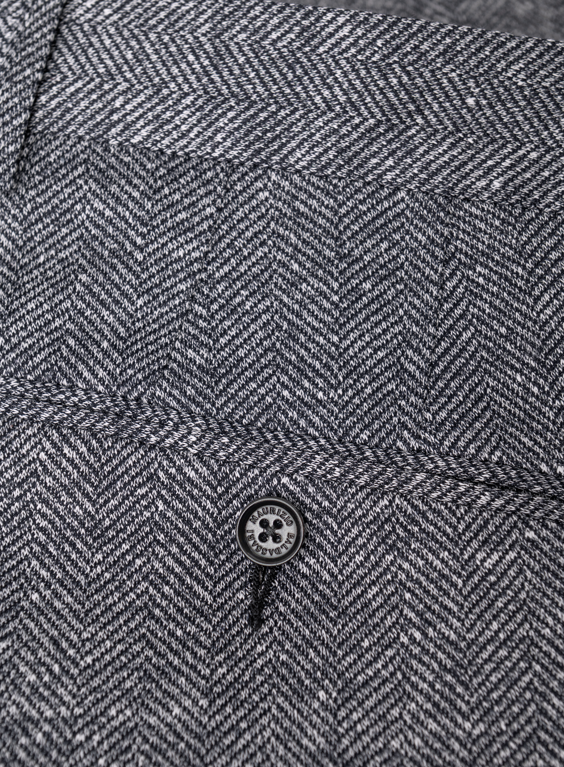 Broek van linnen, zijde en katoen | FULL_WIDTH | BLUE NAVY