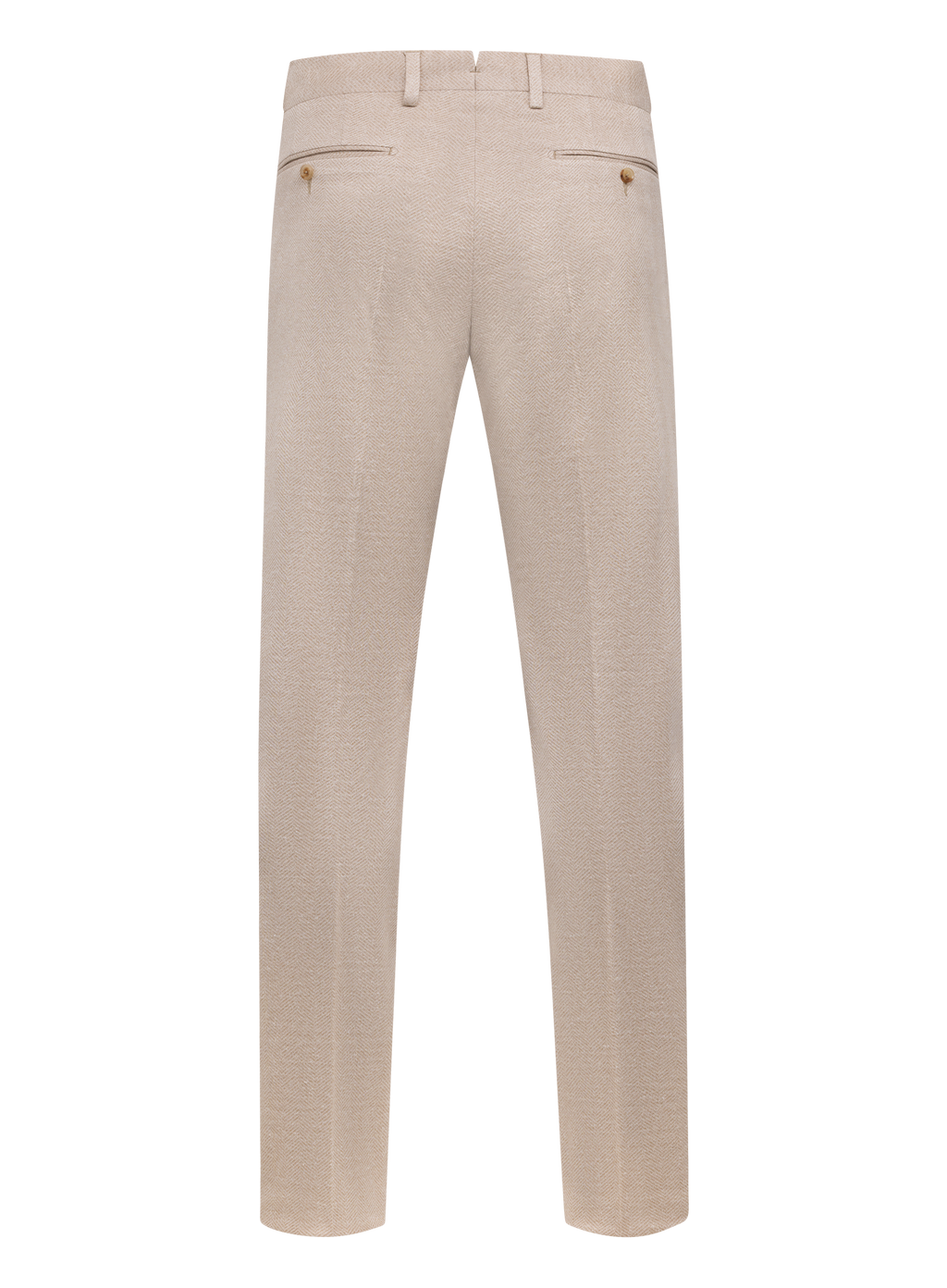Broek van linnen, zijde en katoen | Beige