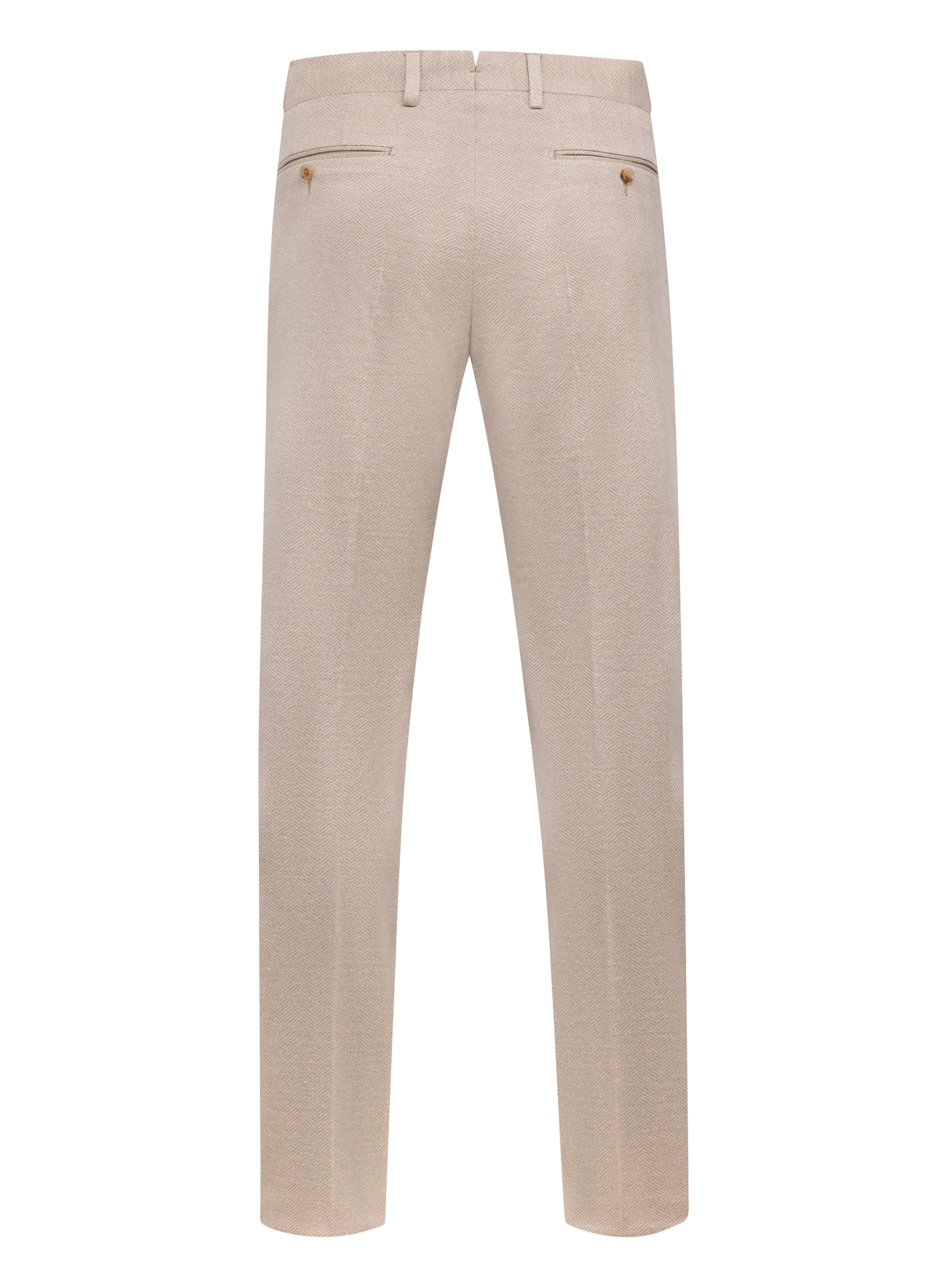 Broek van linnen, zijde en katoen | Beige