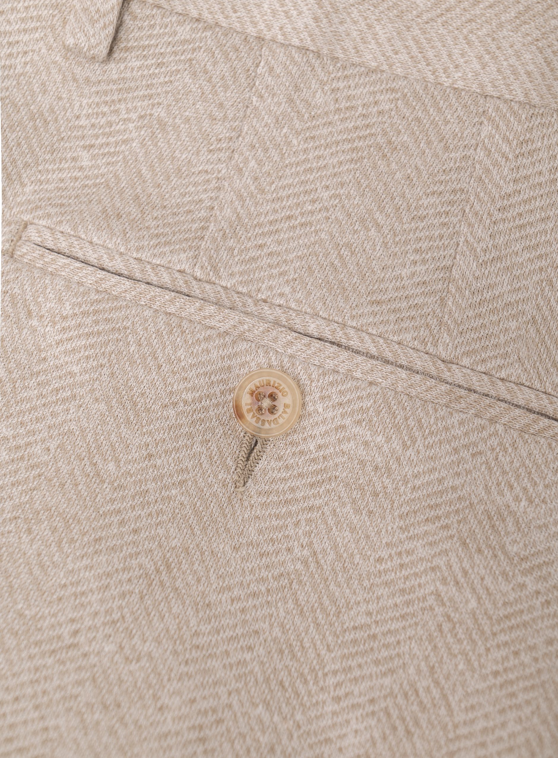 Broek van linnen, zijde en katoen | FULL_WIDTH | Beige