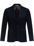 Colbert van katoen en cashmere | BLUE NAVY
