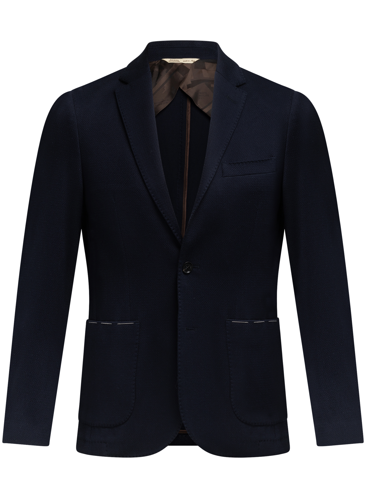 Colbert van katoen en cashmere | BLUE NAVY