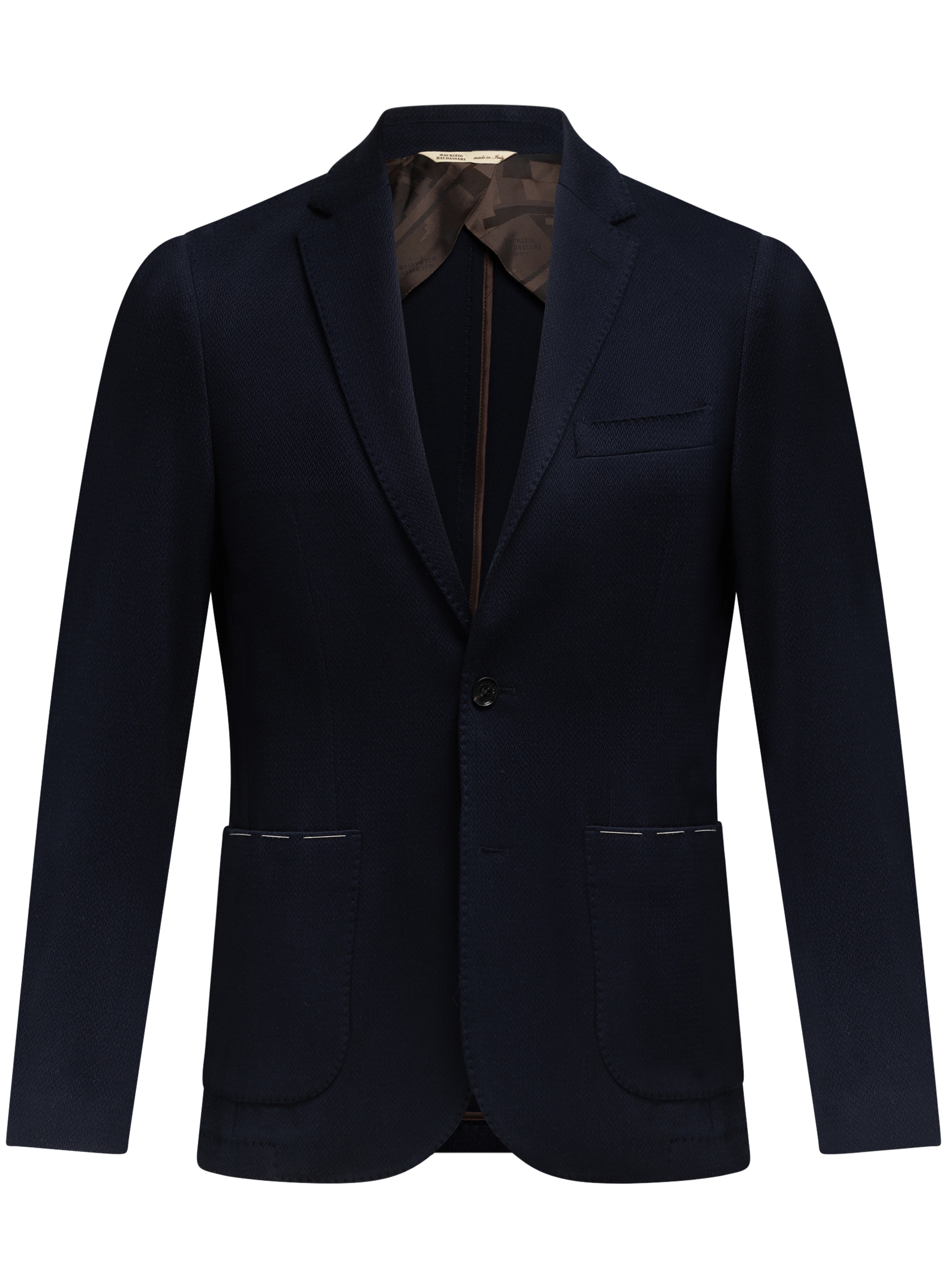 Colbert van katoen en cashmere | BLUE NAVY