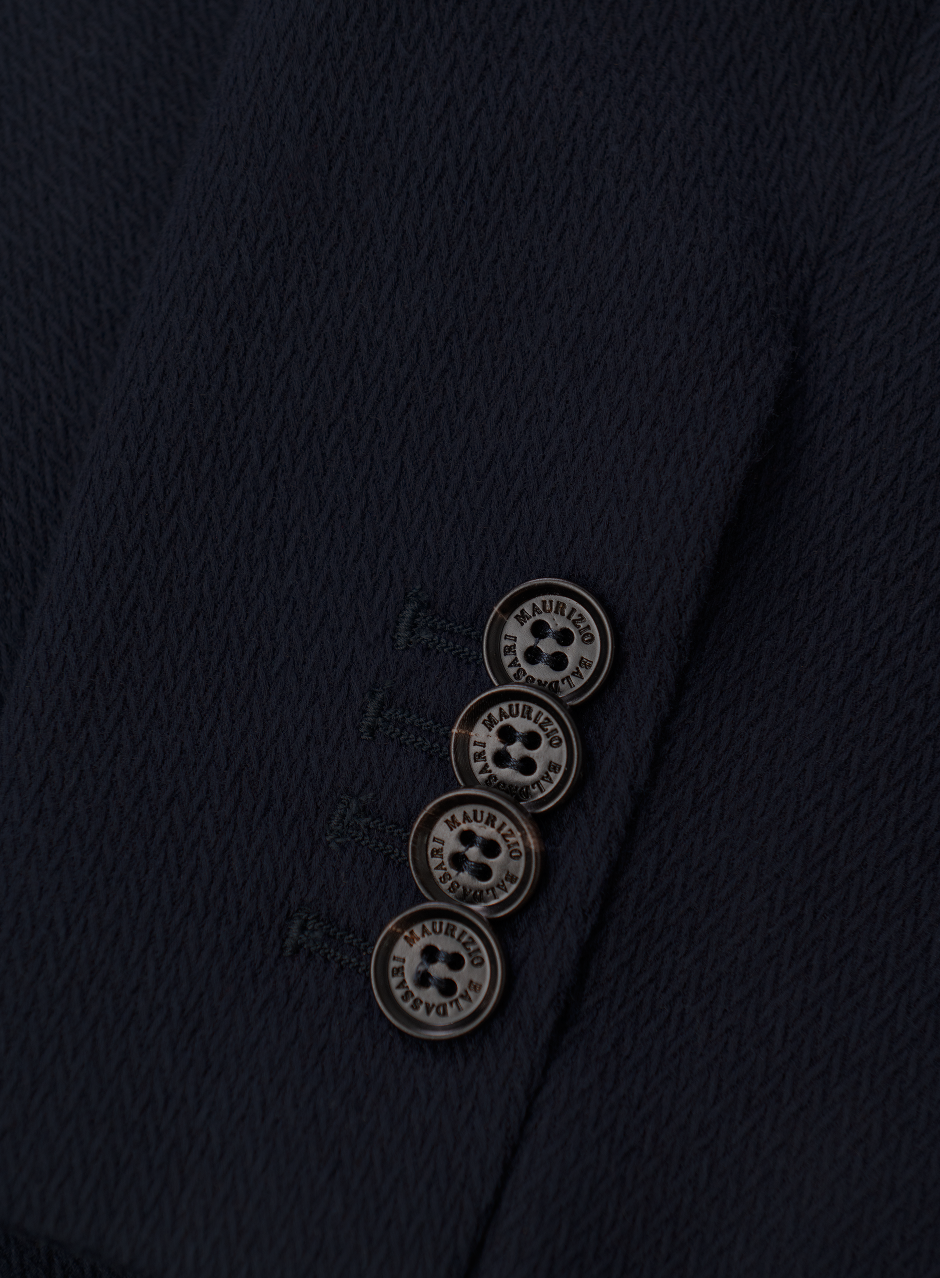 Colbert van katoen en cashmere | FULL_WIDTH | BLUE NAVY