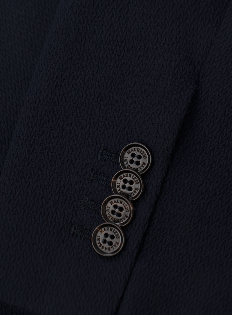 Colbert van katoen en cashmere | FULL_WIDTH | BLUE NAVY
