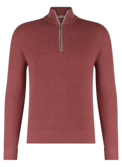 Half-zip trui van cashmere | SOUR CHERRY