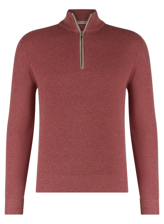 Half-zip trui van cashmere | SOUR CHERRY