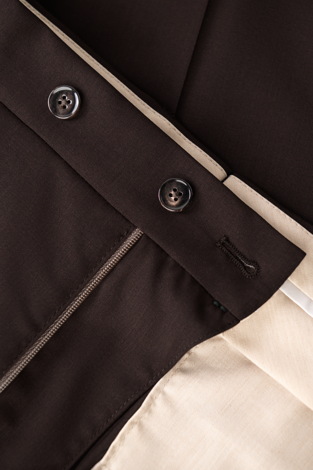 Bandplooi pantalon van scheerwol met zijspanners | FULL_WIDTH | D.Bruin