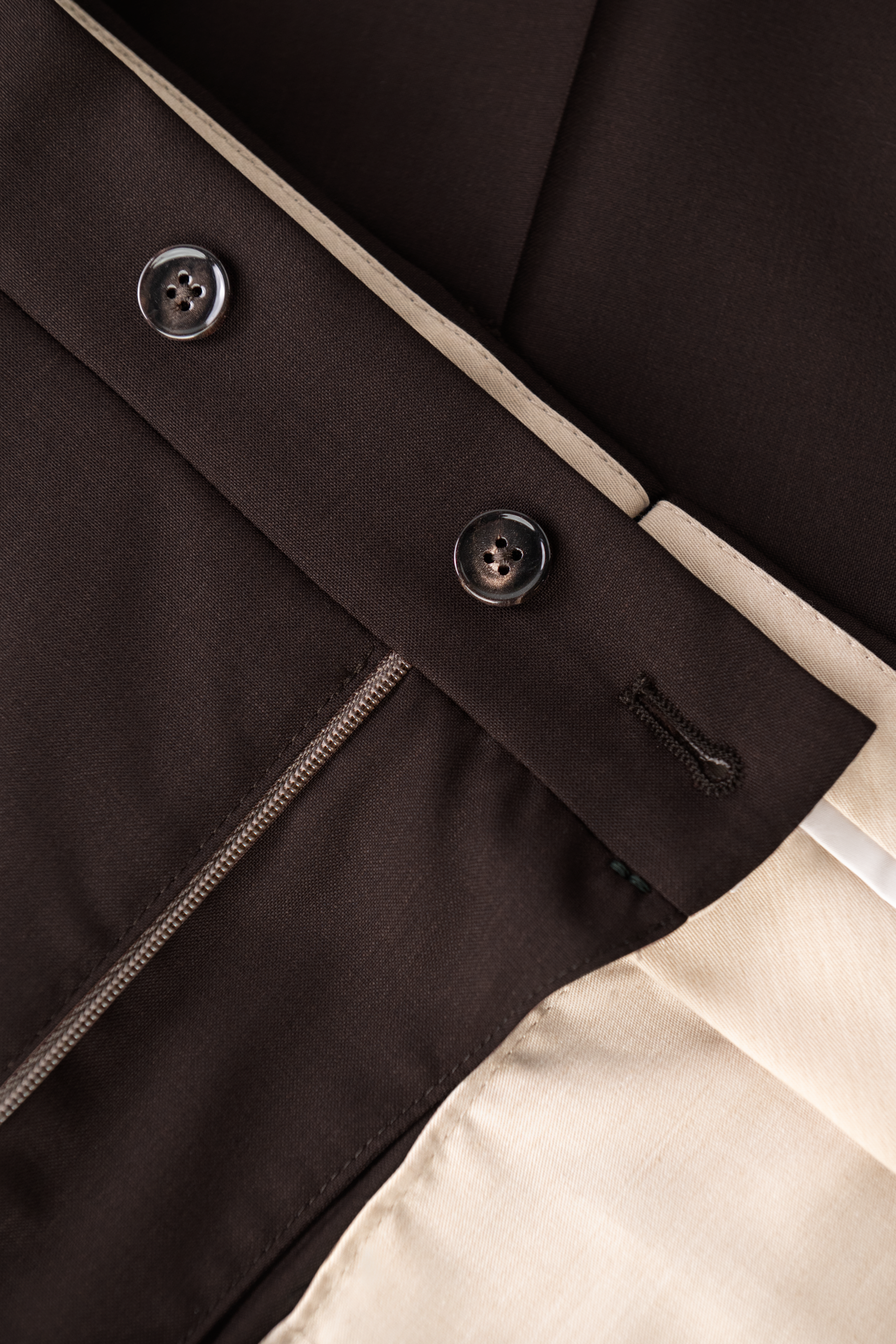 Bandplooi pantalon van scheerwol met zijspanners | FULL_WIDTH | D.Bruin