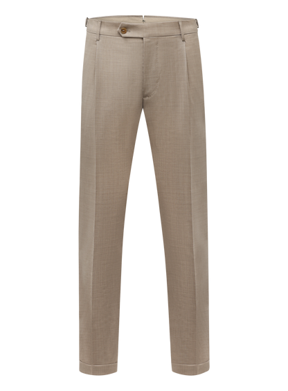 Pantalon van scheerwol | Beige