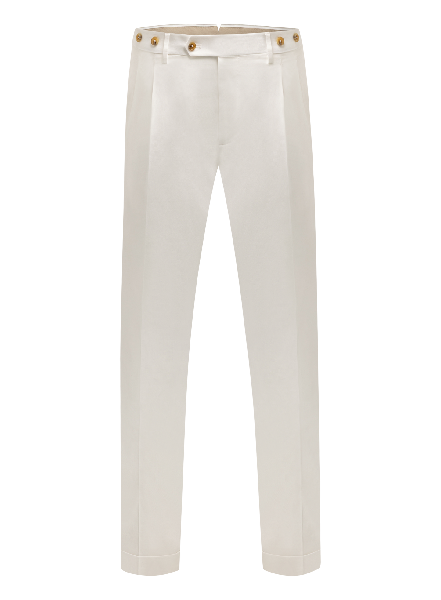 Geplooide broek | Wit