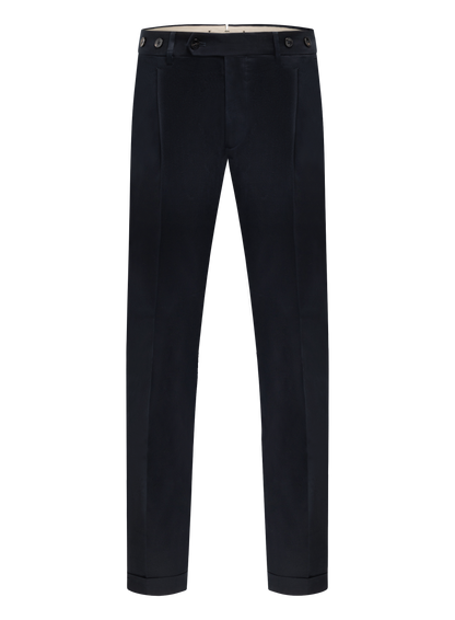 Geplooide broek | BLUE NAVY