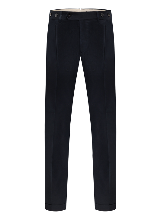 Geplooide broek | BLUE NAVY