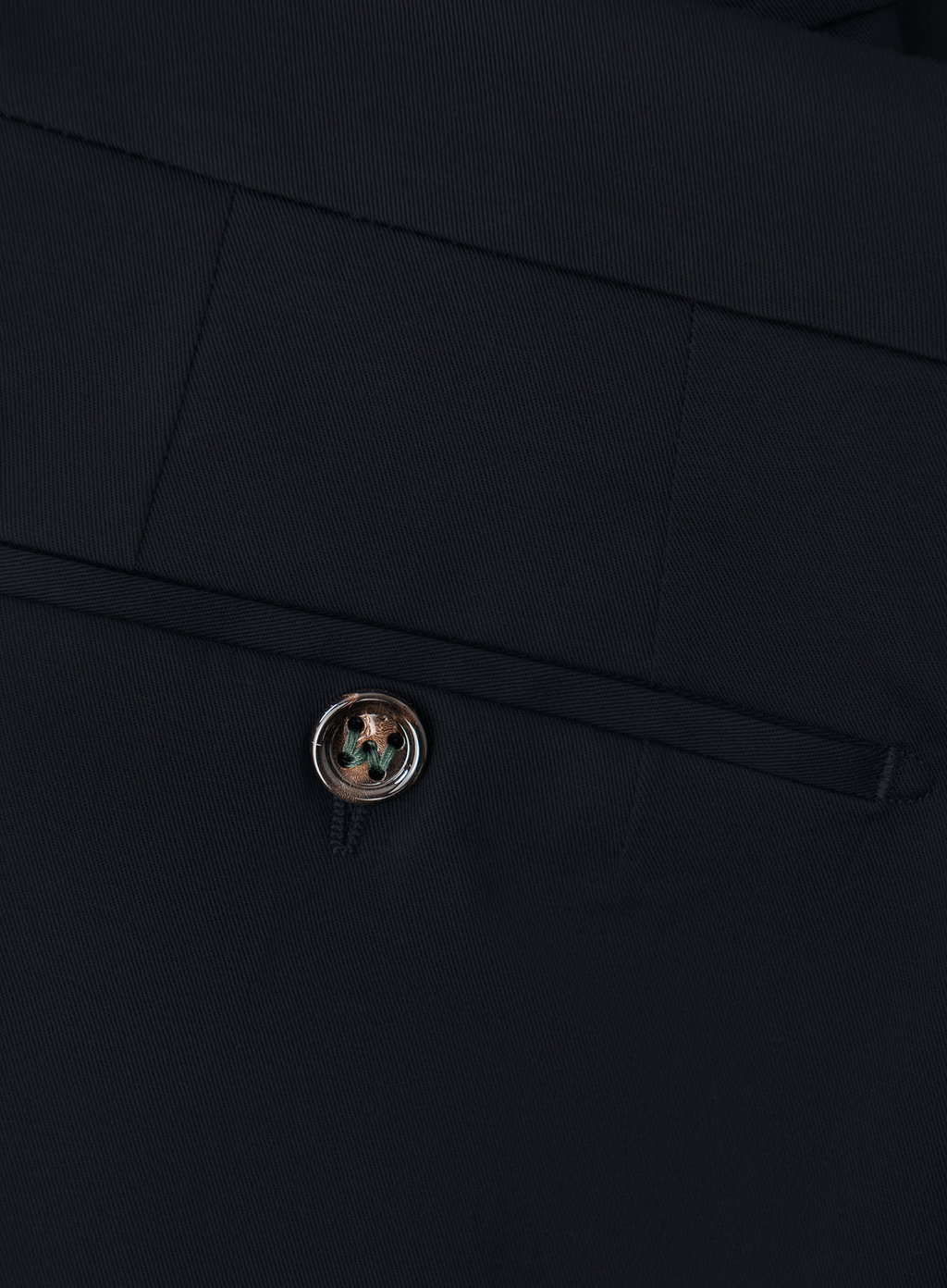 Bandplooi broek van katoen | FULL_WIDTH | BLUE NAVY