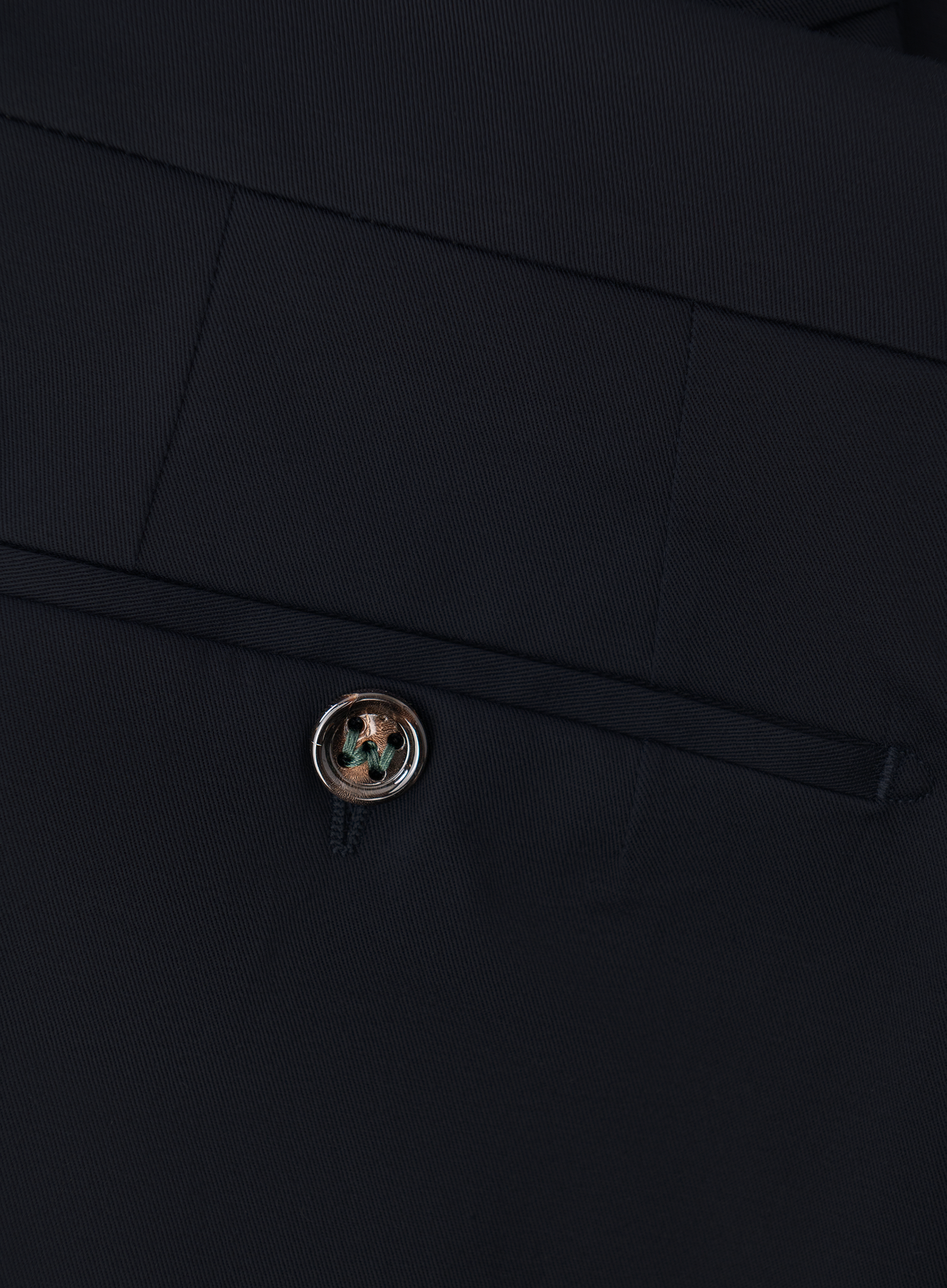 Bandplooi broek van katoen | FULL_WIDTH | BLUE NAVY