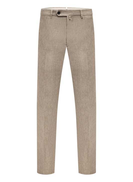 Linnen broek | Licht Bruin
