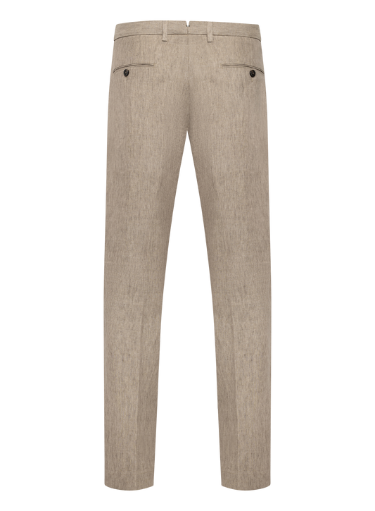 Linnen broek | Licht Bruin
