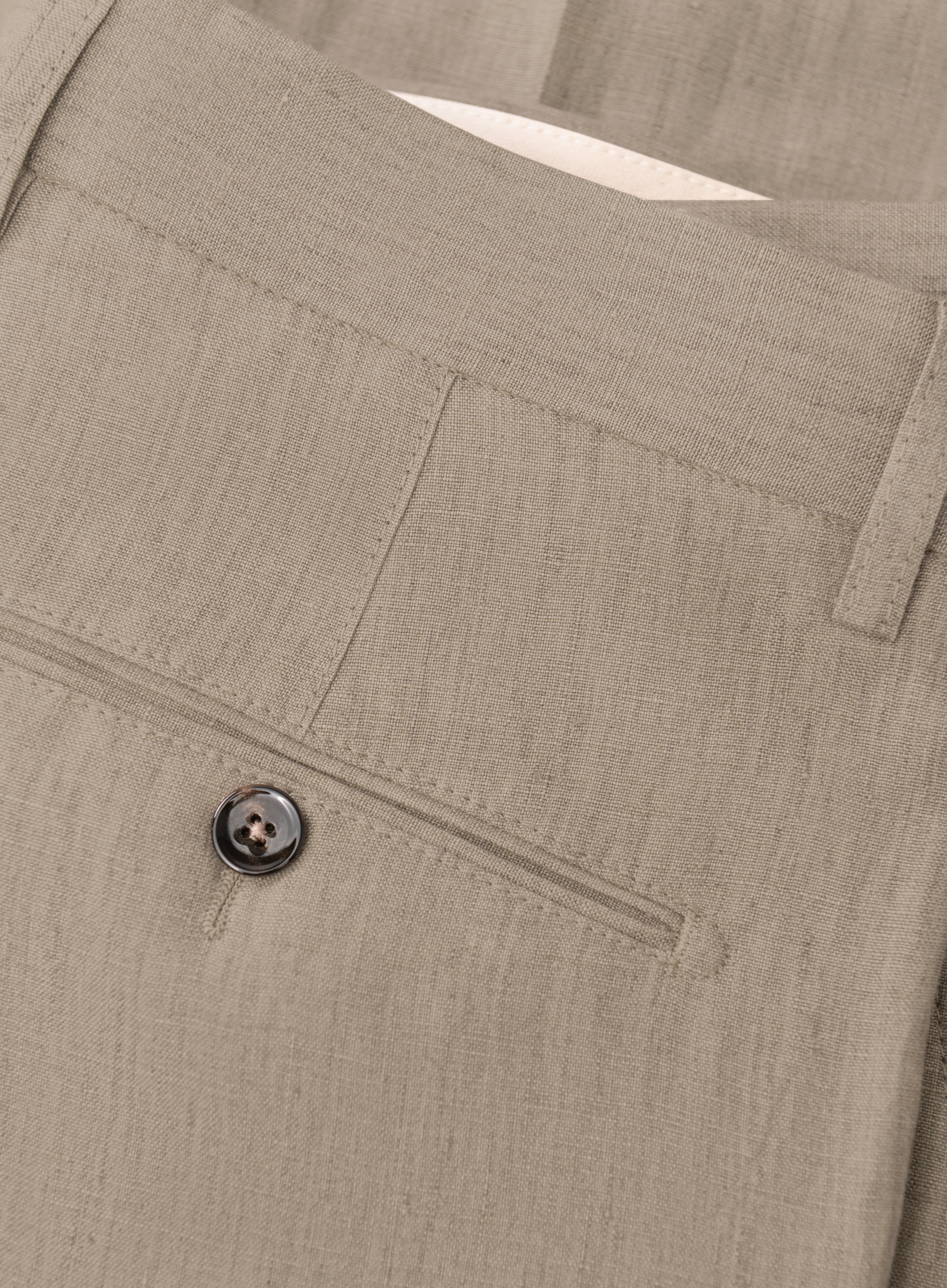 Linnen broek | Licht Bruin