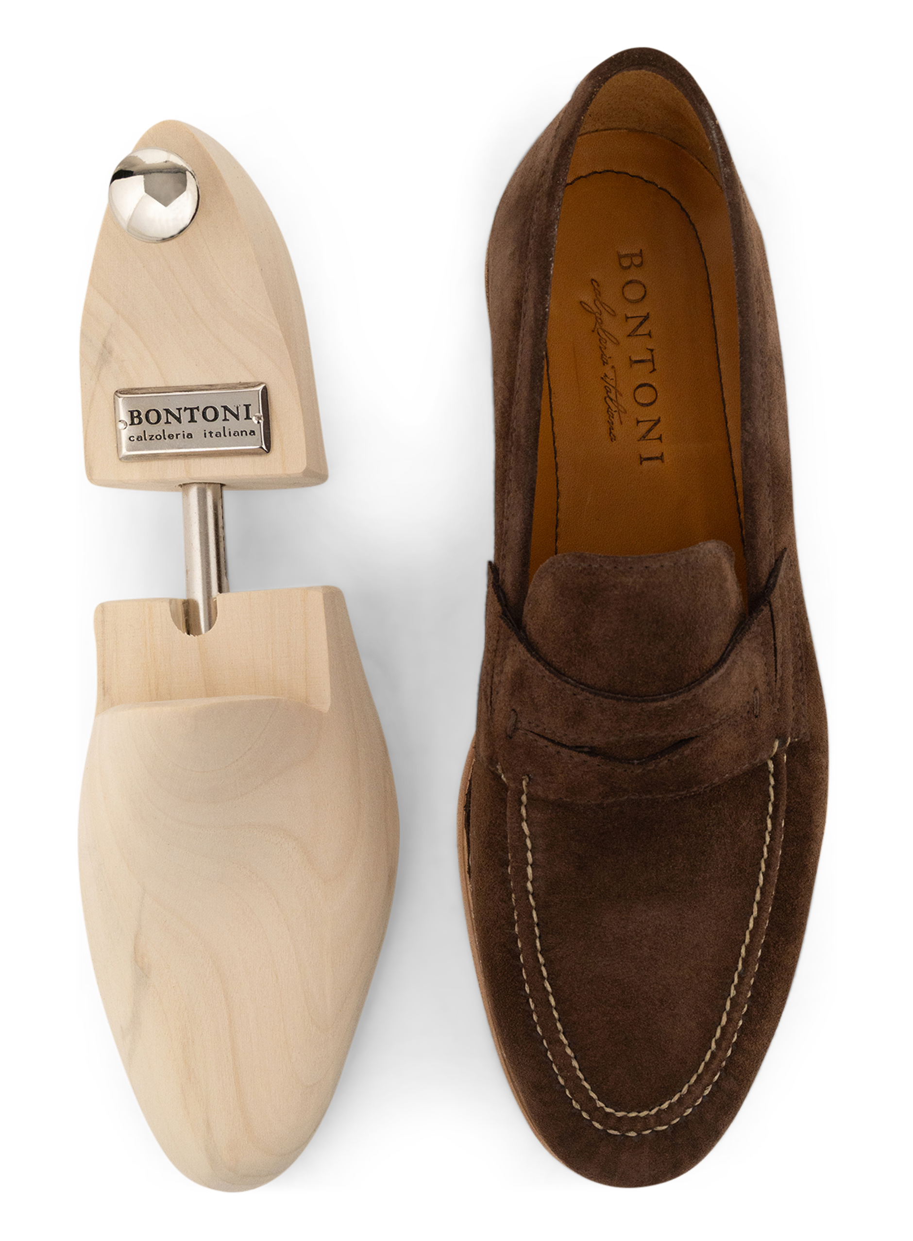 Suède penny loafers | Bruin
