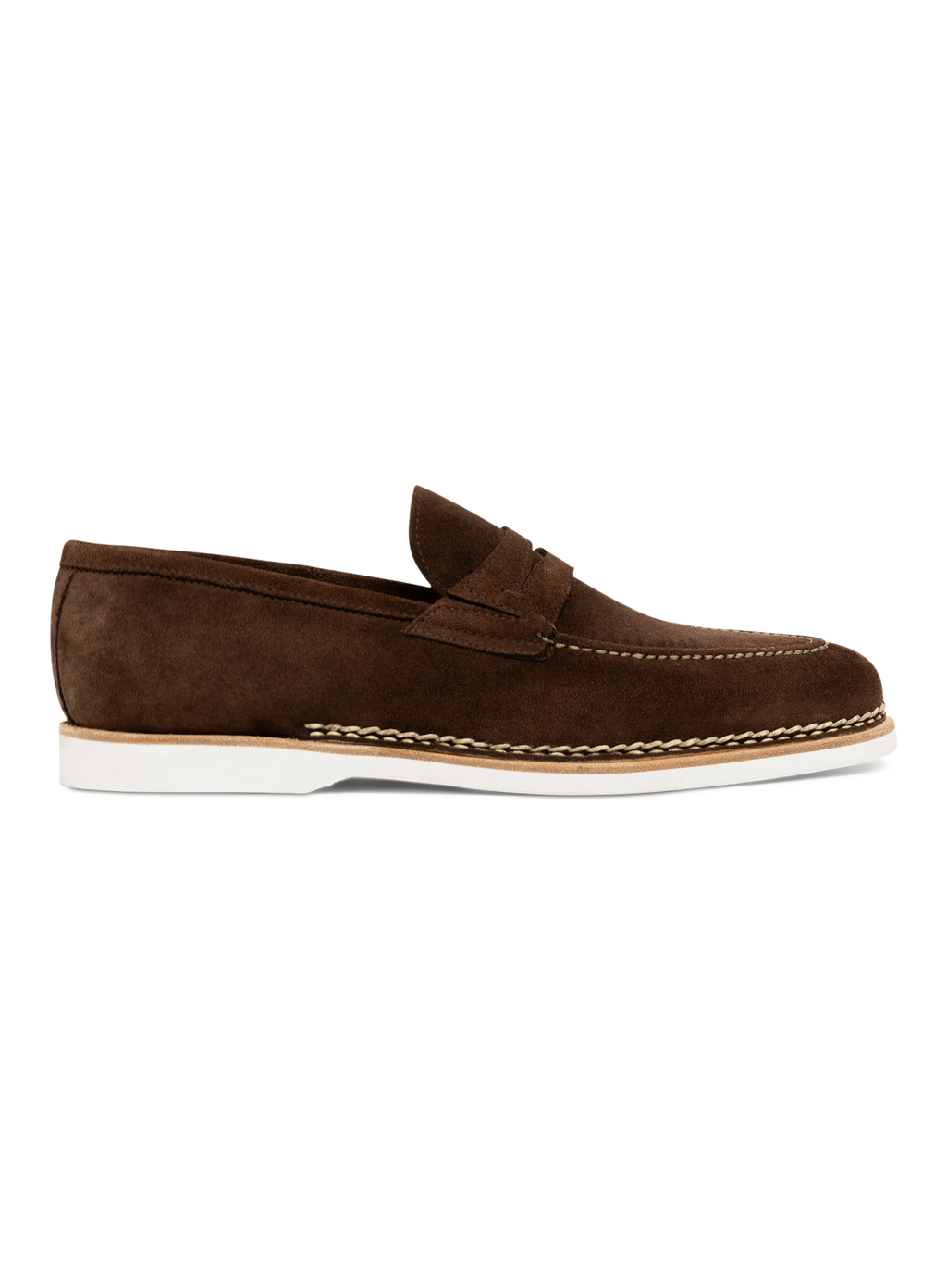 Suède penny loafers | Bruin