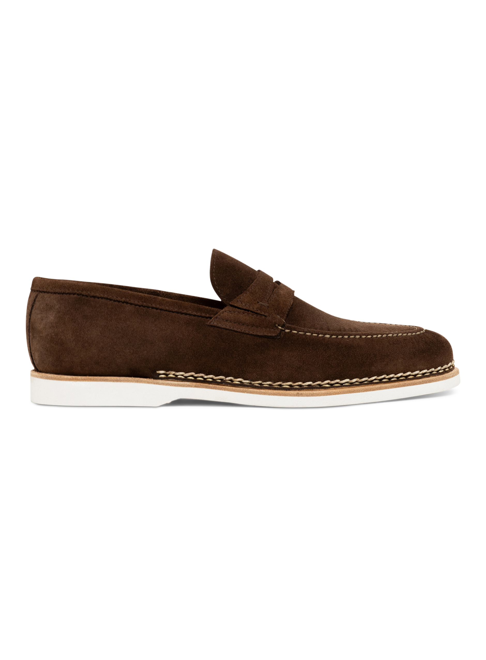 Suède penny loafers | Bruin