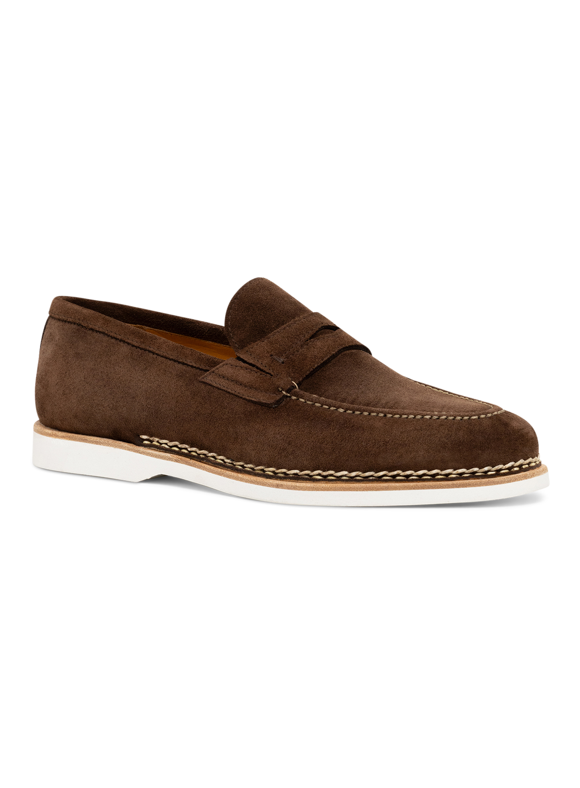 Suède penny loafers | Bruin