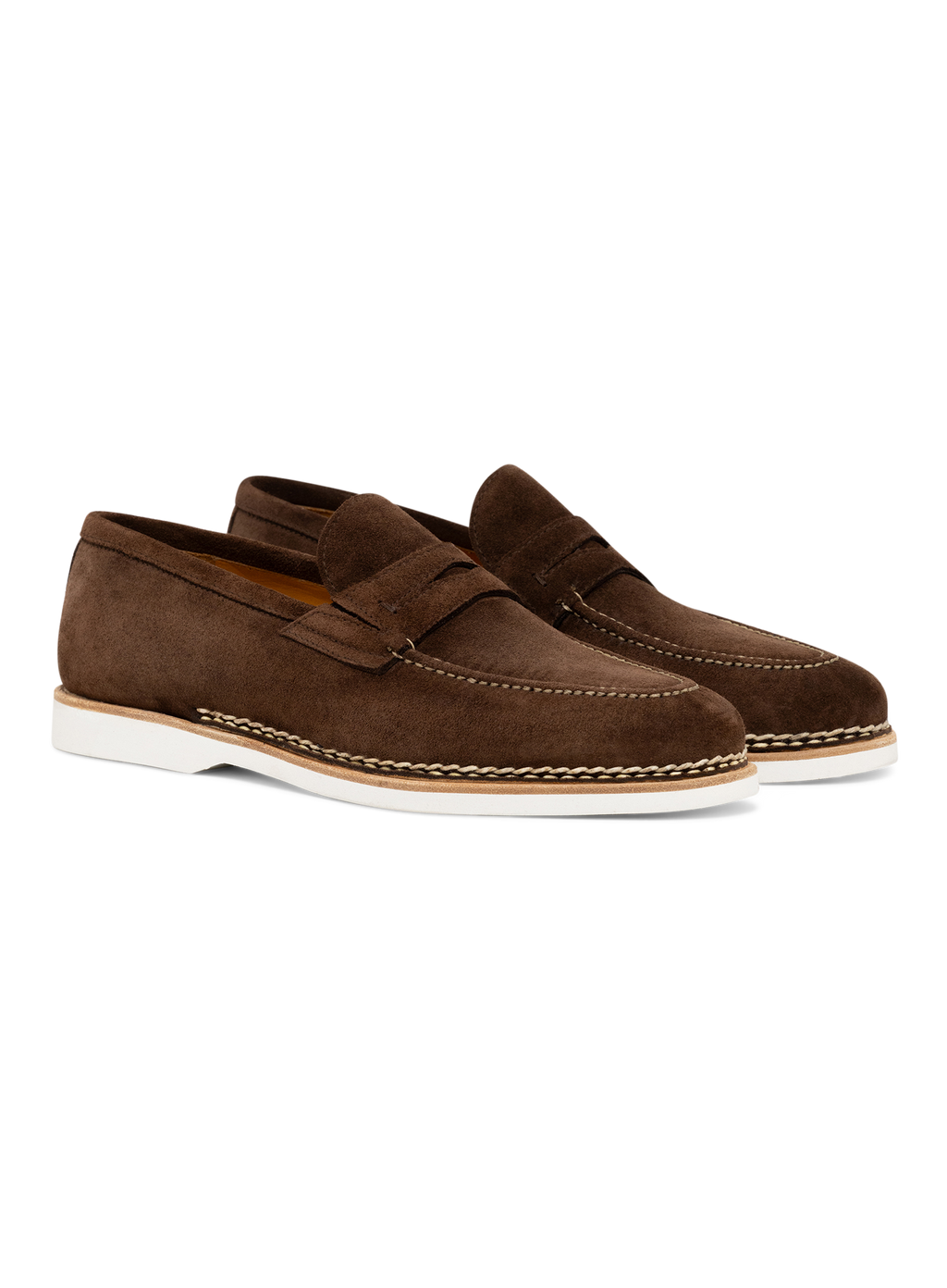 Suède penny loafers | Bruin
