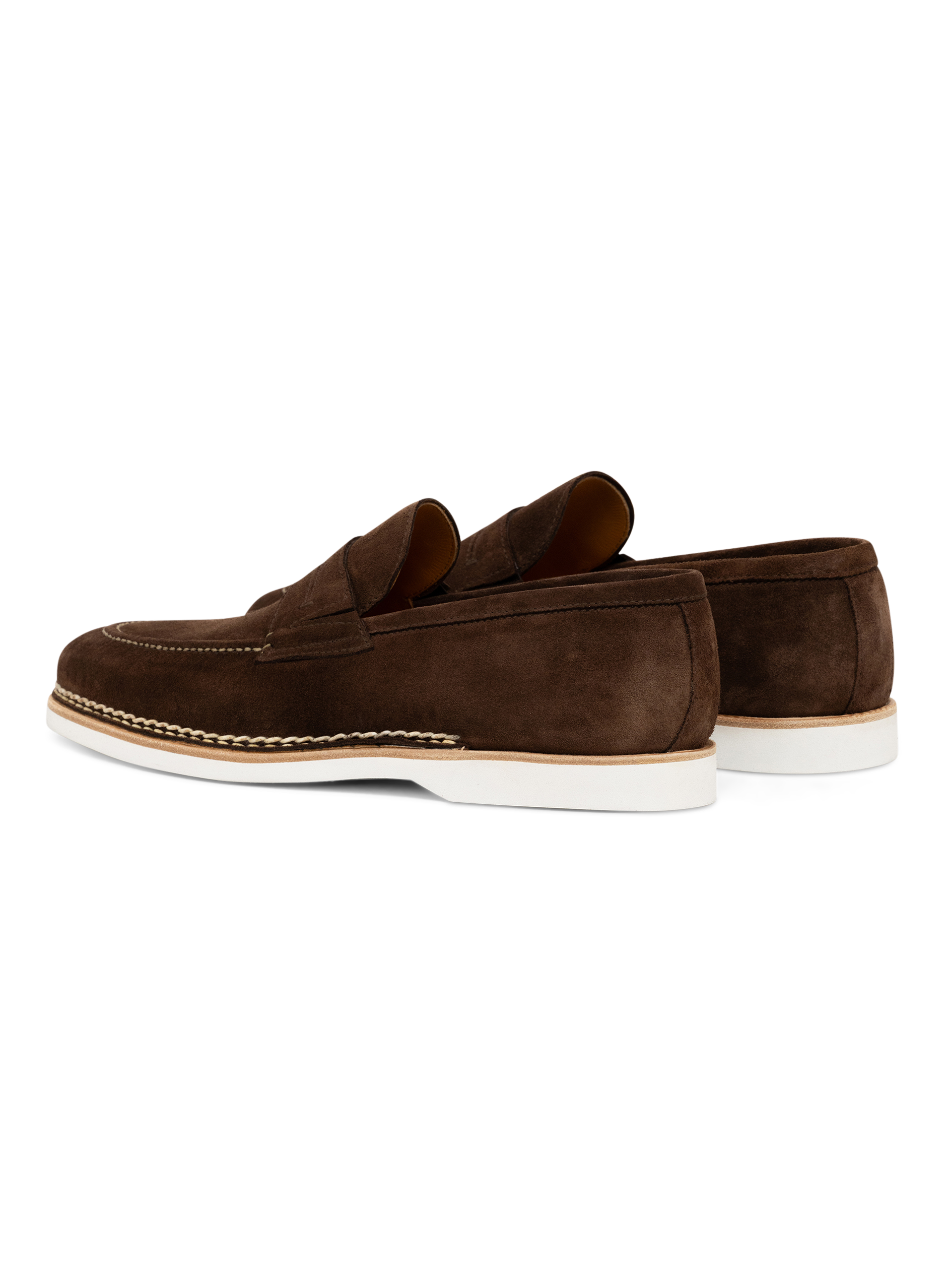 Suède penny loafers | Bruin