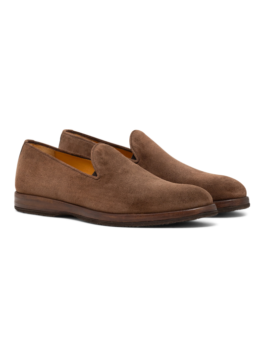 Loafers van suède